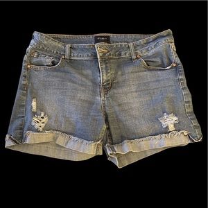 Celebrity Pink Distressed Denim Shorts